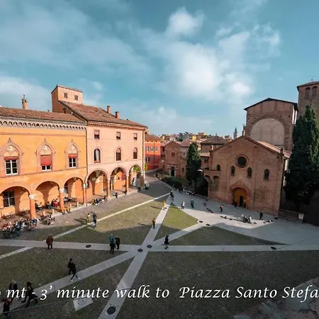 Con Terrazza Tra I Tetti Del Centro Boloňa